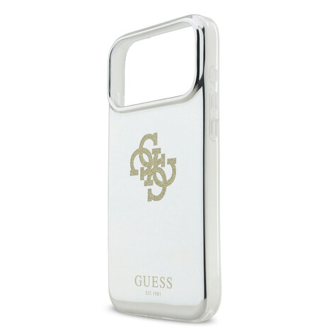 Guess Guess iPhone 17 Pro Max Back cover case - MagSafe - Mirror Case With Big 4G Glittern Logo - Gold Guess Guess iPhone 17 Pro Max Back cover case - MagSafe - Mirror Case With Big 4G Glittern Logo - Gold