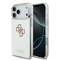 Guess Guess iPhone 17 Pro Max/iPhone 18 Pro Max Handyhülle MagSafe Spiegeloberfläche mit großem 4G-Glitzerlogo - Rosa