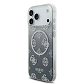 Guess Guess iPhone 17 Pro Max/iPhone 18 Pro Max Handyhülle MagSafe Pfingstrosenmotiv mit Farbverlauf und Glitzer - Schwarz