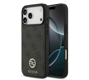 Guess Guess iPhone 17 Pro Max Backcover hoesje - MagSafe - 4G Strass Logo - Zwart