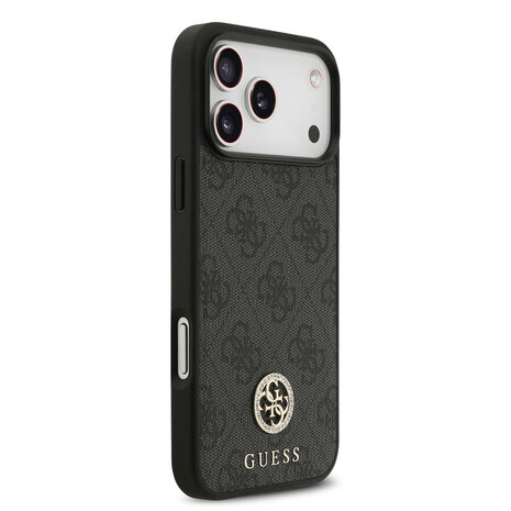 Guess Guess iPhone 17 Pro Max Back-Cover hul - MagSafe - 4G Strass Logo - Schwarz Guess Guess iPhone 17 Pro Max Back-Cover hul - MagSafe - 4G Strass Logo - Schwarz