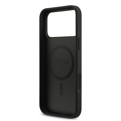 Guess Guess iPhone 17 Pro Max/iPhone 18 Pro Max Handyhülle MagSafe 4G-Logo mit Strass - Schwarz