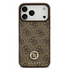 Guess Guess iPhone 17 Pro Max Back cover coque - Marron - MagSafe - 4G Strass Logo