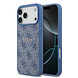 Guess Guess iPhone 17 Pro Max Back cover coque - Bleu - Magsafe PU Leather - 4G Classic Logo