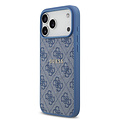 Guess Guess iPhone 17 Pro Max/iPhone 18 Pro Max Handyhülle MagSafe PU-Kunstleder Klassisches 4G-Logo - Blau