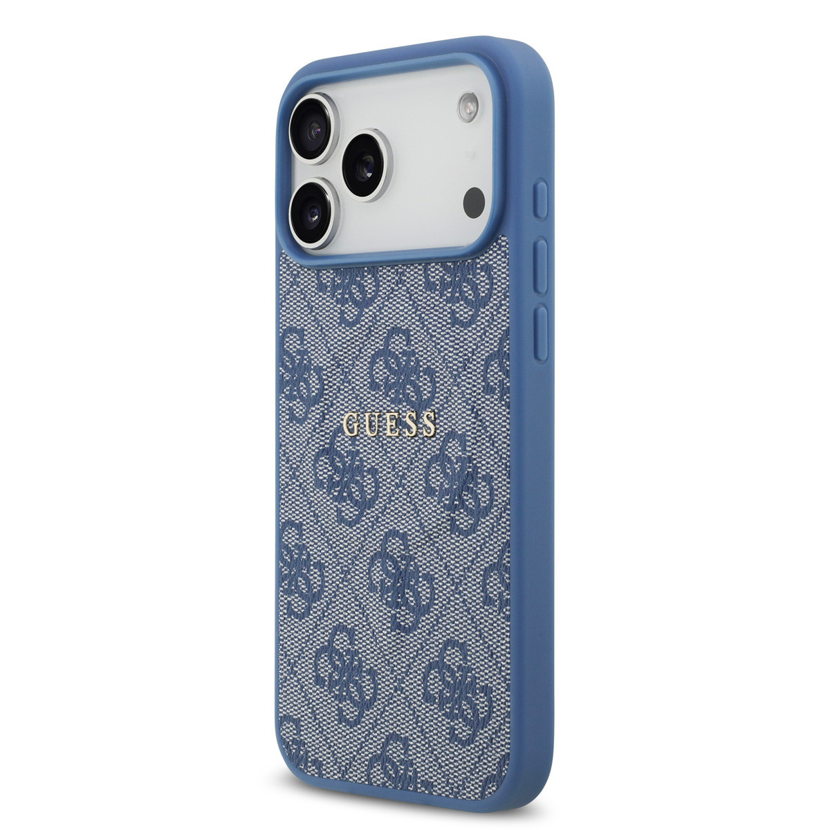 Guess Guess iPhone 17 Pro Max Backcover hoesje - Magsafe PU Leather - 4G Classic Logo - Blauw, foto 2 van 6