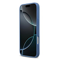 Guess Guess iPhone 17 Pro Max/iPhone 18 Pro Max Coque arrière MagSafe similicuir PU Logo 4G classique - Bleu