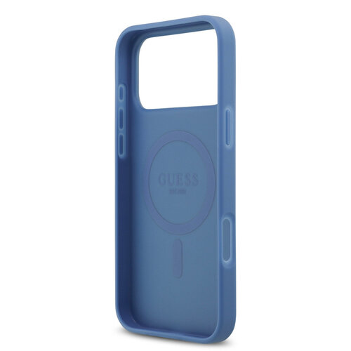 Guess Guess iPhone 17 Pro Max/iPhone 18 Pro Max Handyhülle MagSafe PU-Kunstleder Klassisches 4G-Logo - Blau