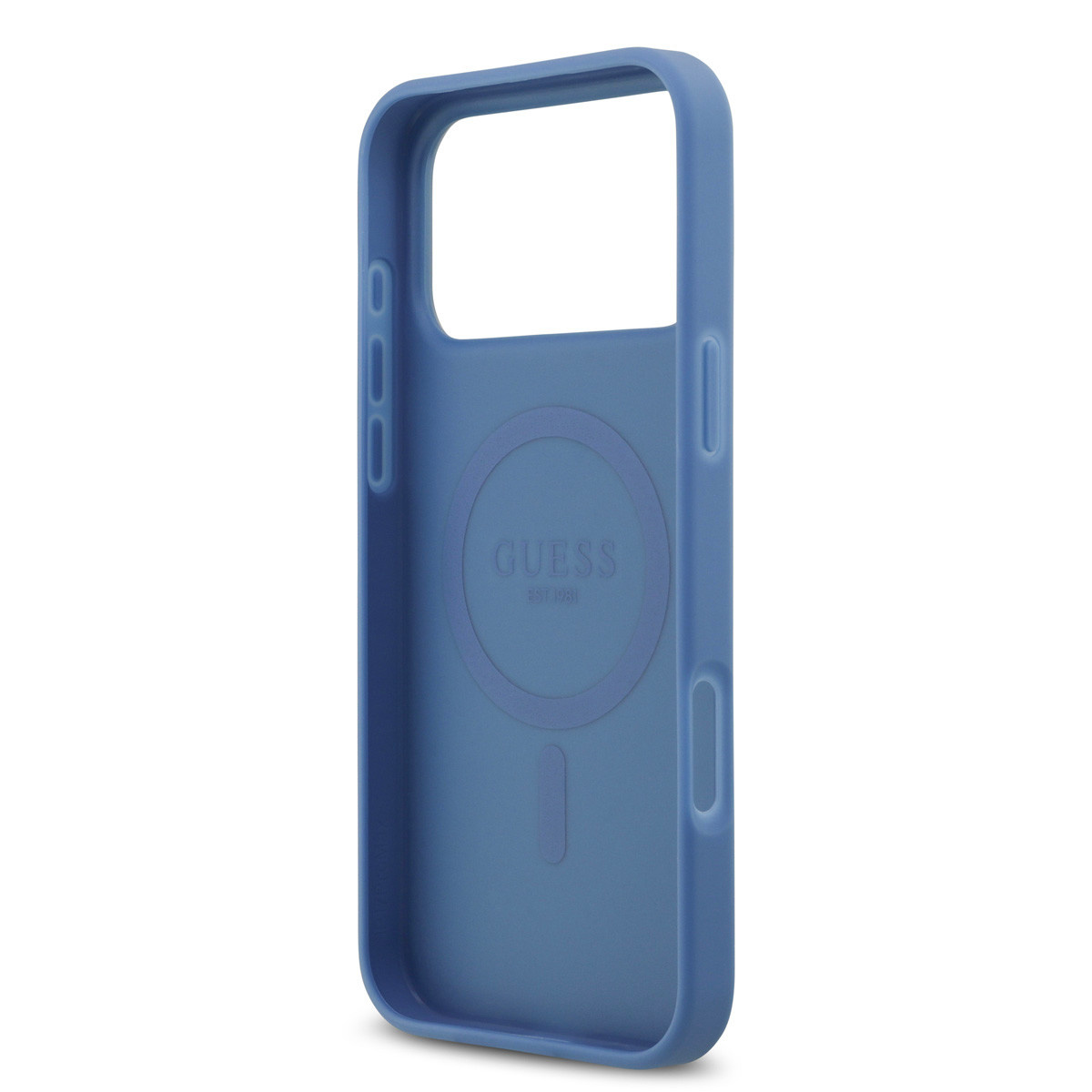Guess Guess iPhone 17 Pro Max Backcover hoesje - Magsafe PU Leather - 4G Classic Logo - Blauw, foto 6 van 6
