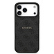 Guess Guess iPhone 17 Pro Max Back cover coque - Noir - Magsafe PU Leather - 4G Classic Logo