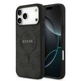 Guess Guess iPhone 17 Pro Max Back cover coque - Noir - Magsafe PU Leather - 4G Classic Logo Guess Guess iPhone 17 Pro Max Back cover coque - Noir - Magsafe PU Leather - 4G Classic Logo