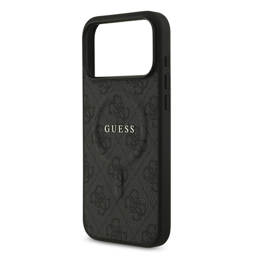 Guess Guess iPhone 17 Pro Max/iPhone 18 Pro Max Handyhülle MagSafe PU-Kunstleder Klassisches 4G-Logo - Schwarz