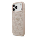 Guess Guess iPhone 17 Pro Max/iPhone 18 Pro Max Handyhülle MagSafe PU-Kunstleder Klassisches 4G-Logo - Rosa