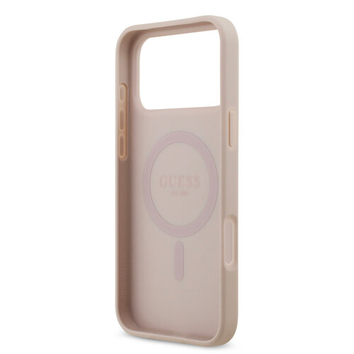 Guess Guess iPhone 17 Pro Max/iPhone 18 Pro Max Handyhülle MagSafe PU-Kunstleder Klassisches 4G-Logo - Rosa