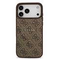 Guess Guess iPhone 17 Pro Max/iPhone 18 Pro Max Handyhülle MagSafe PU-Kunstleder Klassisches 4G-Logo - Braun