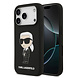 Karl Lagerfeld Karl Lagerfeld iPhone 17 Pro Backcover hoesje - Liquid Silicone - Ikonik NFT Logo - Zwart
