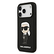 Karl Lagerfeld Karl Lagerfeld iPhone 17 Pro Backcover hoesje - Liquid Silicone - Ikonik NFT Logo - Zwart