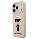 Karl Lagerfeld Karl Lagerfeld iPhone 17 Pro Back-Cover hul - Liquid Silicone - Ikonik NFT Logo - Rosa
