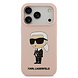 Karl Lagerfeld Karl Lagerfeld iPhone 17 Pro Backcover hoesje - Liquid Silicone - Ikonik NFT Logo - Roze Karl Lagerfeld Karl Lagerfeld iPhone 17 Pro Backcover hoesje - Liquid Silicone - Ikonik NFT Logo - Roze