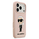 Karl Lagerfeld Karl Lagerfeld iPhone 17 Pro Back-Cover hul - Liquid Silicone - Ikonik NFT Logo - Rosa