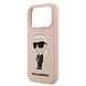 Karl Lagerfeld Karl Lagerfeld iPhone 17 Pro Back-Cover hul - Liquid Silicone - Ikonik NFT Logo - Rosa