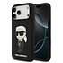Karl Lagerfeld iPhone 17 Pro Max Back cover coque - Noir - Liquid Silicone - Ikonik NFT Logo Karl Lagerfeld iPhone 17 Pro Max Back cover coque - Noir - Liquid Silicone - Ikonik NFT Logo