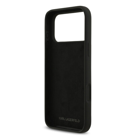 Karl Lagerfeld Karl Lagerfeld iPhone 17 Pro Max Back-Cover hul - Liquid Silicone - Ikonik NFT Logo - Schwarz Karl Lagerfeld Karl Lagerfeld iPhone 17 Pro Max Back-Cover hul - Liquid Silicone - Ikonik NFT Logo - Schwarz