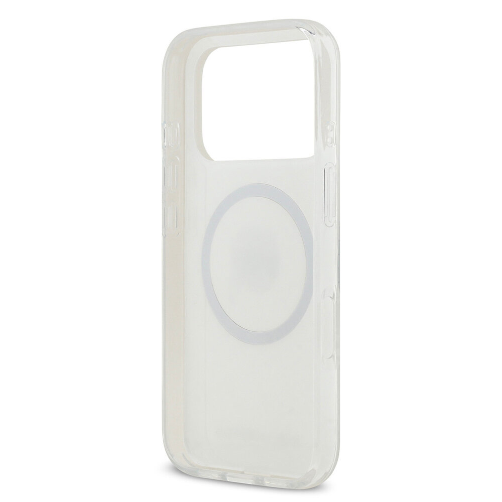 Karl Lagerfeld Karl Lagerfeld iPhone 17 Pro Back-Cover hul - MagSafe IML - Glitter & KL Repeated Case With Karl Head - Transparent Karl Lagerfeld Karl Lagerfeld iPhone 17 Pro Back-Cover hul - MagSafe IML - Glitter & KL Repeated Case With Karl Head - Transparent