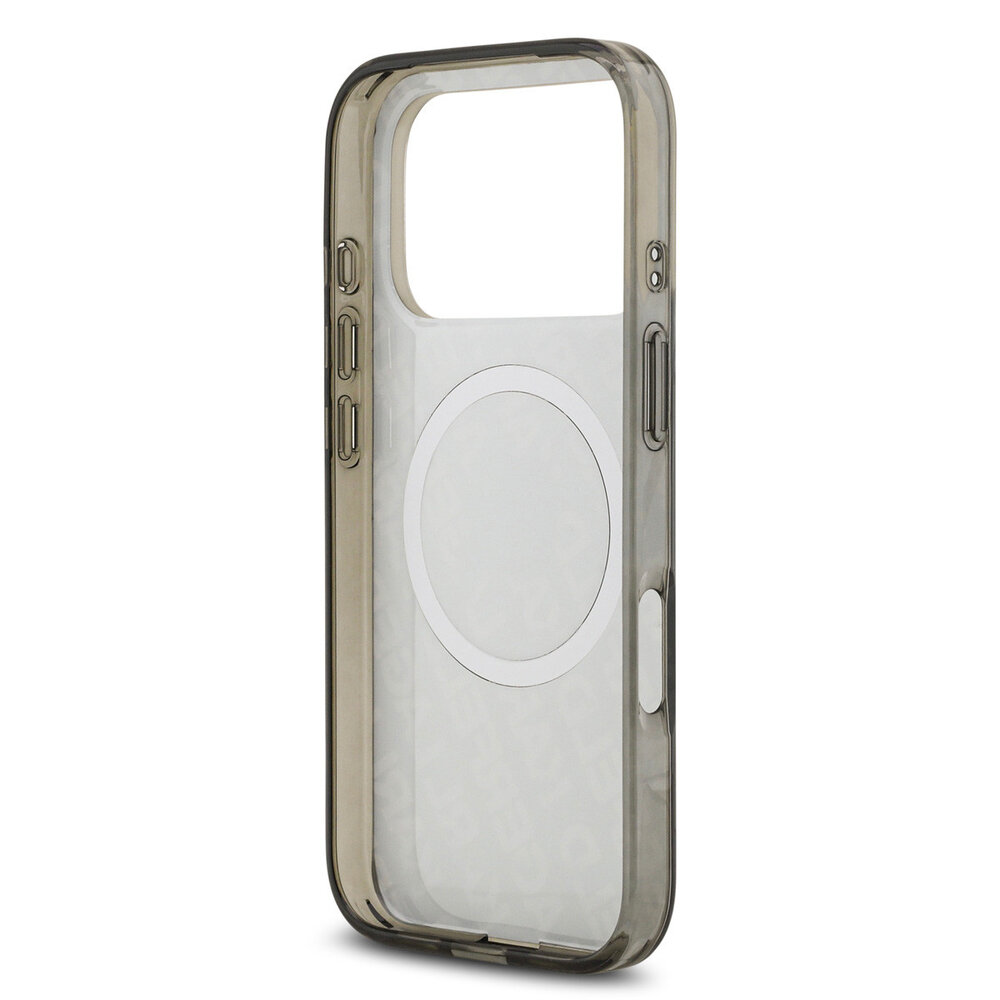 Karl Lagerfeld Karl Lagerfeld iPhone 17 Pro Backcover hoesje - MagSafe IML - Glitter & KL Repeated Case With Karl Head - Zwart Karl Lagerfeld Karl Lagerfeld iPhone 17 Pro Backcover hoesje - MagSafe IML - Glitter & KL Repeated Case With Karl Head - Zwart