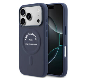Karl Lagerfeld Karl Lagerfeld iPhone 17 Pro Back-Cover hul - MagSafe - Karl RSG Logo - Navy