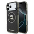 Karl Lagerfeld iPhone 17 Pro Max Back cover coque - Noir - MagSafe IML - Glitter & KL Repeated Case With Karl Head