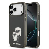 Karl Lagerfeld Karl Lagerfeld iPhone 17 Pro Max Back-Cover hul - MagSafe IML - Aquarelle Karl & Choupette - Schwarz