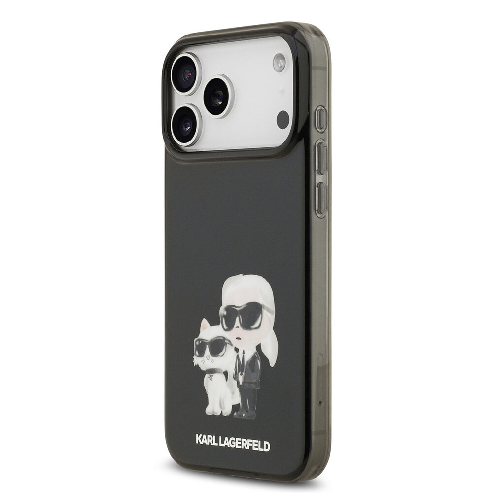 Karl Lagerfeld Karl Lagerfeld iPhone 17 Pro Max Back-Cover hul - MagSafe IML - Aquarelle Karl & Choupette - Schwarz Karl Lagerfeld Karl Lagerfeld iPhone 17 Pro Max Back-Cover hul - MagSafe IML - Aquarelle Karl & Choupette - Schwarz