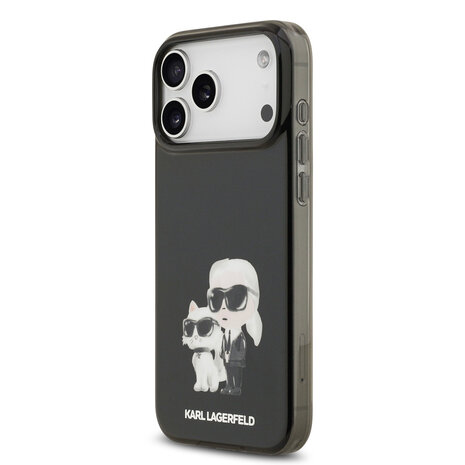 Karl Lagerfeld Karl Lagerfeld iPhone 17 Pro Max Back-Cover hul - MagSafe IML - Aquarelle Karl & Choupette - Schwarz Karl Lagerfeld Karl Lagerfeld iPhone 17 Pro Max Back-Cover hul - MagSafe IML - Aquarelle Karl & Choupette - Schwarz