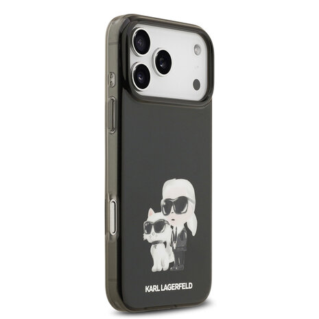 Karl Lagerfeld Karl Lagerfeld iPhone 17 Pro Max Back-Cover hul - MagSafe IML - Aquarelle Karl & Choupette - Schwarz Karl Lagerfeld Karl Lagerfeld iPhone 17 Pro Max Back-Cover hul - MagSafe IML - Aquarelle Karl & Choupette - Schwarz