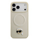 Karl Lagerfeld Karl Lagerfeld iPhone 17 Pro Max Back-Cover hul - Magsafe - Karl Head Pin - Beige Karl Lagerfeld Karl Lagerfeld iPhone 17 Pro Max Back-Cover hul - Magsafe - Karl Head Pin - Beige