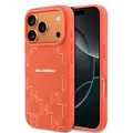 Karl Lagerfeld Karl Lagerfeld iPhone 17 Pro Max/iPhone 18 Pro Max Coque arrière MagSafe Monogramme KL - Orange