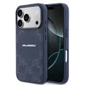 Karl Lagerfeld Karl Lagerfeld iPhone 17 Pro Max/iPhone 18 Pro Max Coque arrière MagSafe Monogramme KL - Bleu marine