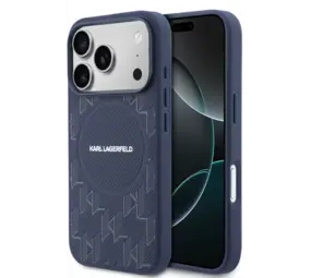 Karl Lagerfeld Karl Lagerfeld iPhone 17 Pro Max Back-Cover hul - MagSafe - KL Monogram - Navy