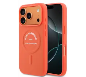 Karl Lagerfeld Karl Lagerfeld iPhone 17 Pro Max Back-Cover hul - MagSafe - Karl RSG Logo - Orange