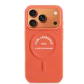 Karl Lagerfeld Karl Lagerfeld iPhone 17 Pro Max/iPhone 18 Pro Max Coque arrière MagSafe Logo Karl RSG - Orange