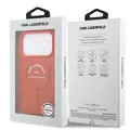 Karl Lagerfeld Karl Lagerfeld iPhone 17 Pro Max/iPhone 18 Pro Max Coque arrière MagSafe Logo Karl RSG - Orange