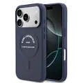 Karl Lagerfeld Karl Lagerfeld iPhone 17 Pro Max/iPhone 18 Pro Max Coque arrière MagSafe Logo Karl RSG - Bleu marine