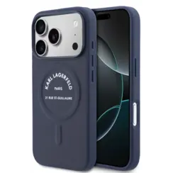 Karl Lagerfeld iPhone 17 Pro Max Backcover hoesje - MagSafe - Karl RSG Logo - Navy