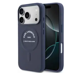 Karl Lagerfeld Karl Lagerfeld iPhone 17 Pro Max Back-Cover hul - MagSafe - Karl RSG Logo - Navy
