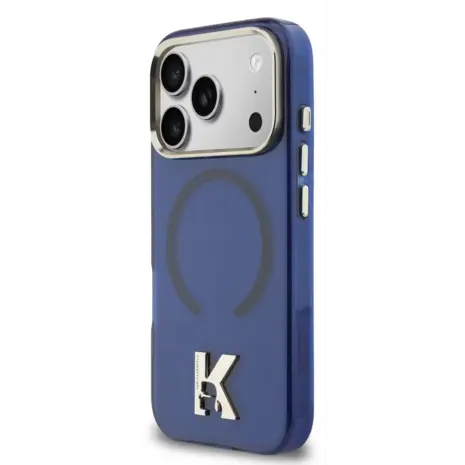 Karl Lagerfeld Karl Lagerfeld iPhone 17 Pro Max Back-Cover hul - MagSafe IML Case With Karl Head Logo - Gold Edge - Navy Karl Lagerfeld Karl Lagerfeld iPhone 17 Pro Max Back-Cover hul - MagSafe IML Case With Karl Head Logo - Gold Edge - Navy