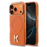 Karl Lagerfeld Karl Lagerfeld iPhone 17 Pro Max Back-Cover hul - MagSafe IML Case With Karl Head Logo - Gold Edge - Orange