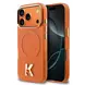 Karl Lagerfeld Karl Lagerfeld iPhone 17 Pro Max Back-Cover hul - MagSafe IML Case With Karl Head Logo - Gold Edge - Orange Karl Lagerfeld Karl Lagerfeld iPhone 17 Pro Max Back-Cover hul - MagSafe IML Case With Karl Head Logo - Gold Edge - Orange