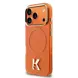 Karl Lagerfeld Karl Lagerfeld iPhone 17 Pro Max Back-Cover hul - MagSafe IML Case With Karl Head Logo - Gold Edge - Orange Karl Lagerfeld Karl Lagerfeld iPhone 17 Pro Max Back-Cover hul - MagSafe IML Case With Karl Head Logo - Gold Edge - Orange