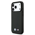 BMW BMW iPhone 17 Pro Max/iPhone 18 Pro Max Handyhülle MagSafe Kevlar Metalllogos - Schwarz